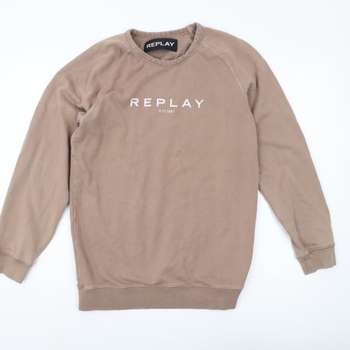 Replay Men’s Brown Pullover Sweatshirt M