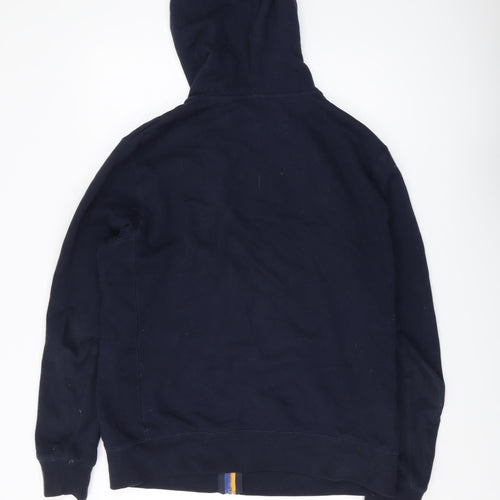 White Stuff Men's Blue Full Zip Hoodie, Medium