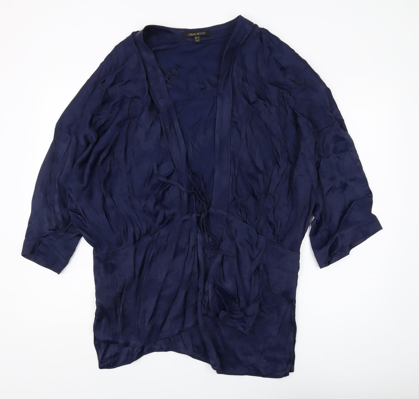 Urban Revivo Blue Kimono Blouse - Women's XL
