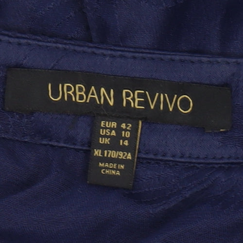 Urban Revivo Blue Kimono Blouse - Women's XL