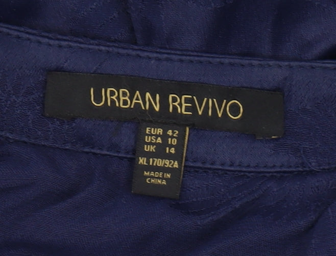 Urban Revivo Blue Kimono Blouse - Women's XL