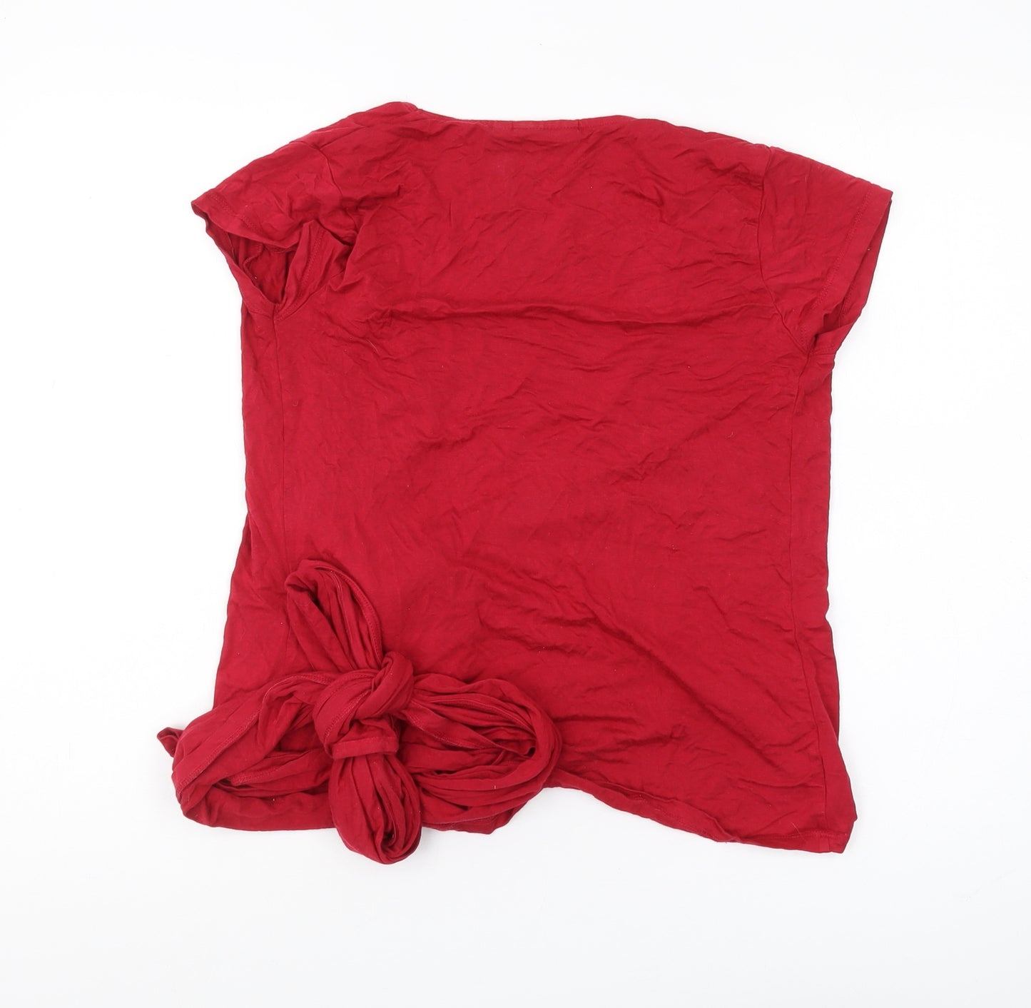 JoJo Maman Bébé Women's Red Wrap Top Size S