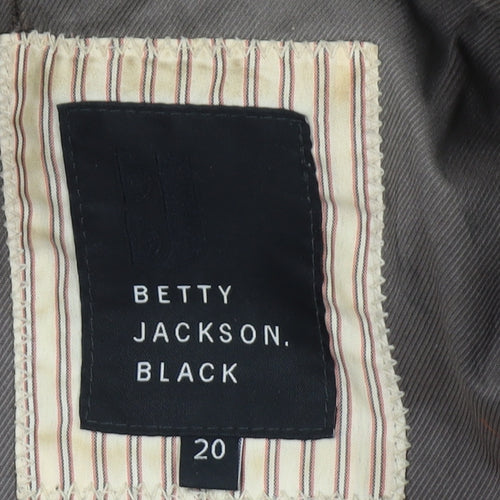 Betty Jackson Women's Brown Trench Coat Size 20