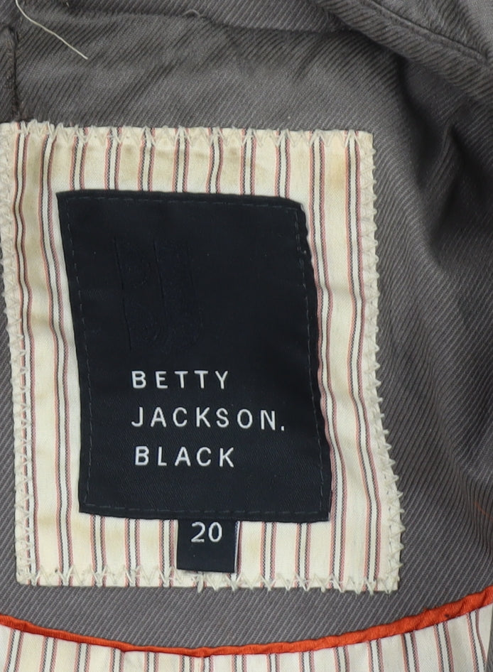 Betty Jackson Women's Brown Trench Coat Size 20