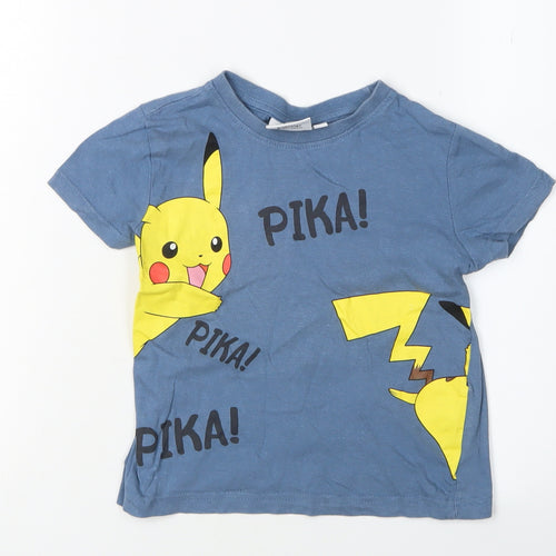 Pokémon Boys Blue Graphic Print T-Shirt 5 Years
