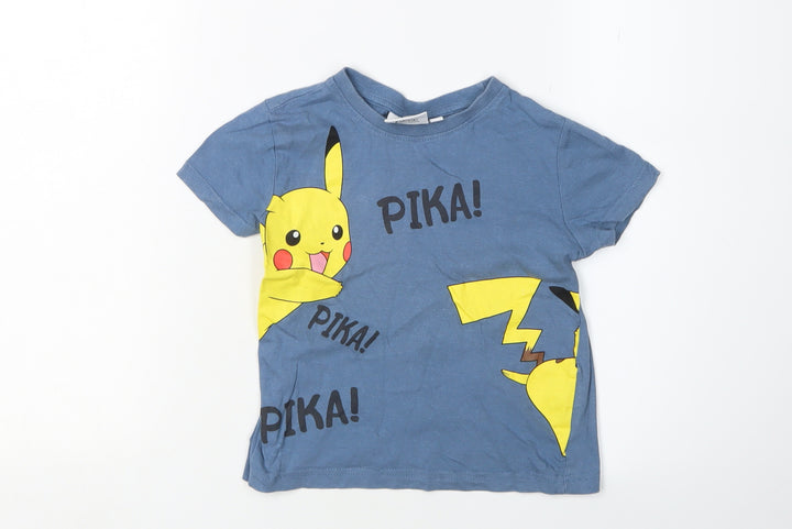 Pokémon Boys Blue Graphic Print T-Shirt 5 Years
