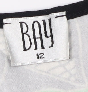 Bay Women's Multicoloured Floral Tunic Blouse Size 12