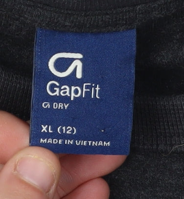 Gap Boys Black XL Pullover Crew Neck Sweatshirt