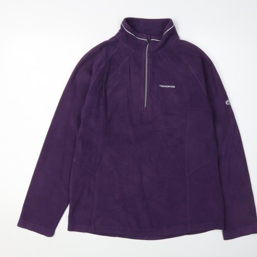 Craghoppers Women's Purple Fleece Pullover Sweatshirt Size 12