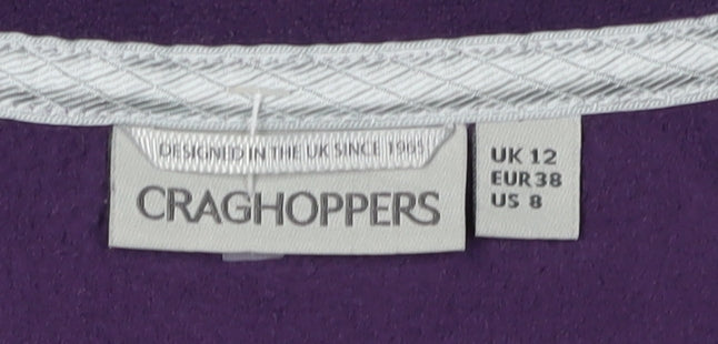 Craghoppers Women's Purple Fleece Pullover Sweatshirt Size 12