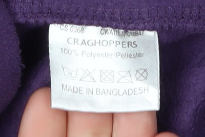 Craghoppers Women's Purple Fleece Pullover Sweatshirt Size 12