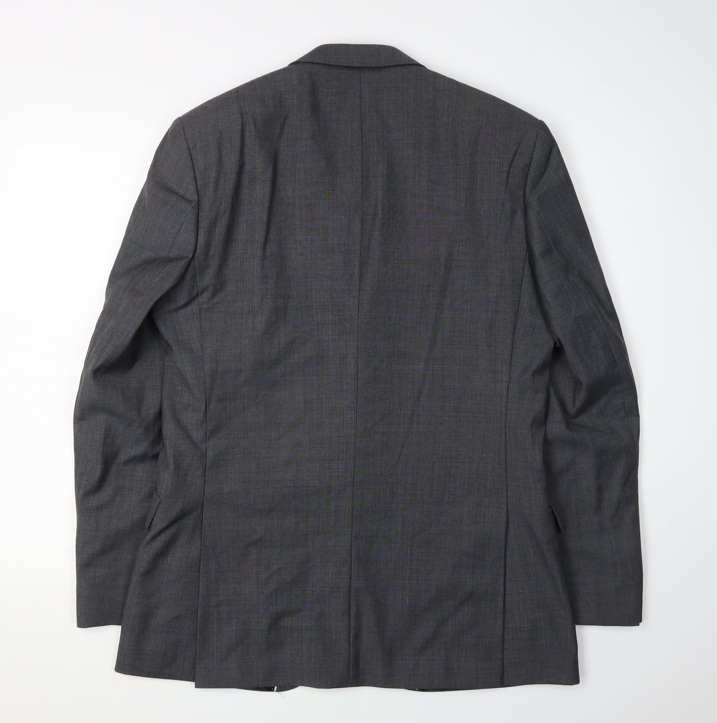 Ben Sherman Men's Grey Wool Blend Suit Jacket Size 40 Regular