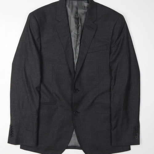 T.M. Lewin Men's Grey Blazer, Size 38R Suit Jacket