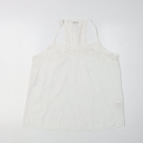 JDY Women's White Camisole Tank - Size 12, Polyester