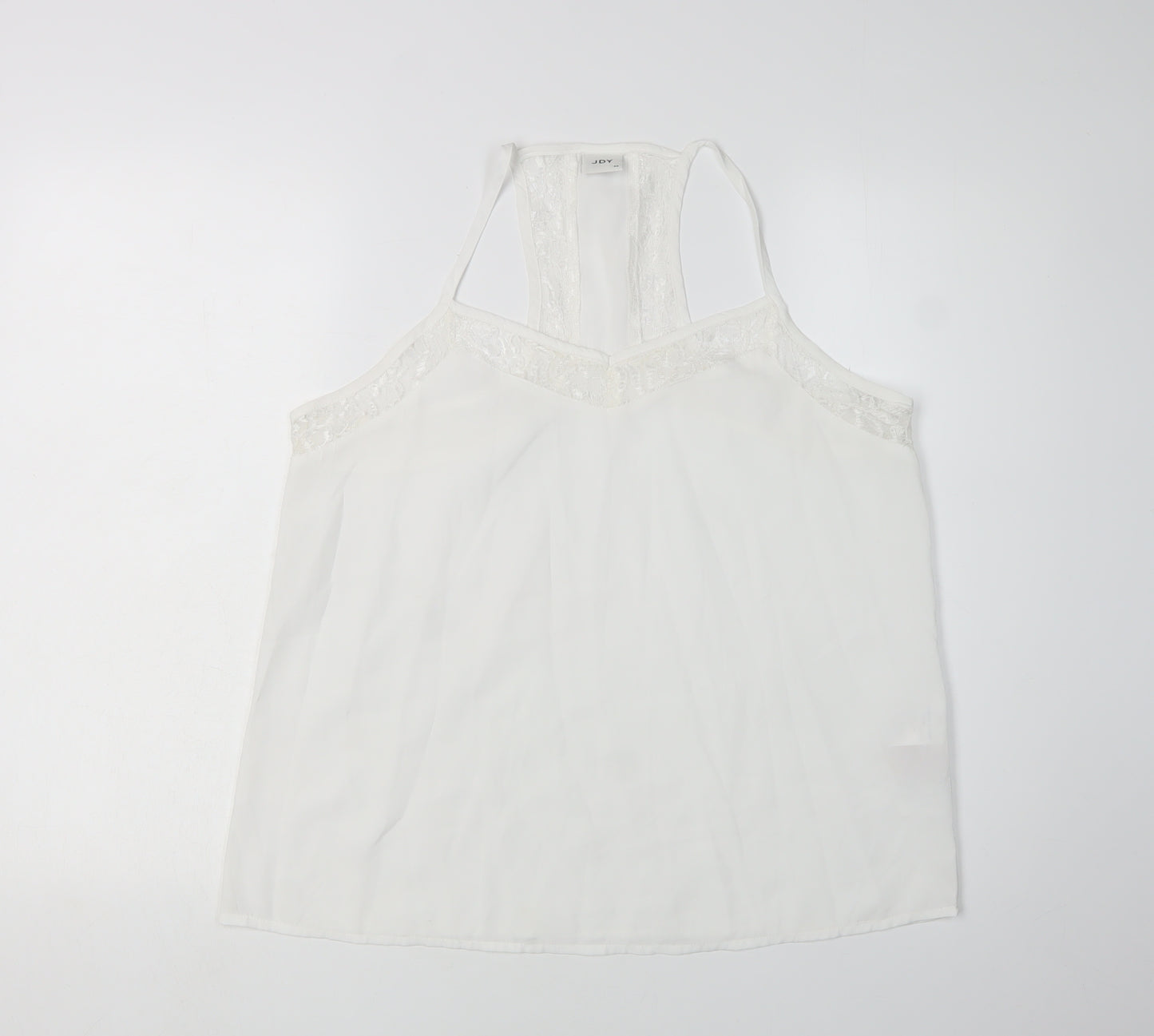 JDY Women's White Camisole Tank - Size 12, Polyester