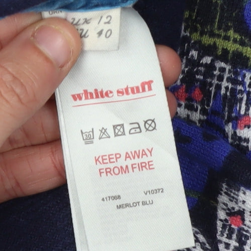 White Stuff Women’s Multicoloured Size 12 T-Shirt Dress