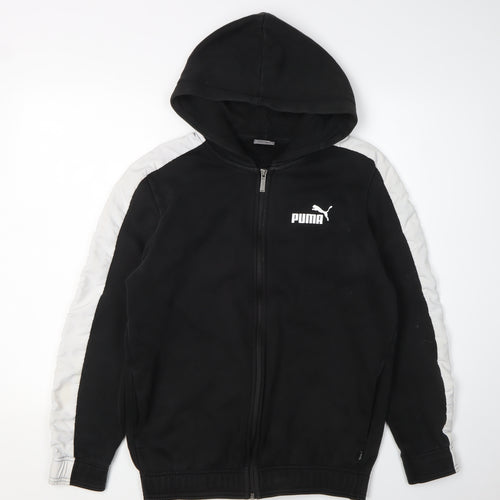 Puma Men's Black Full Zip Hoodie, Size S