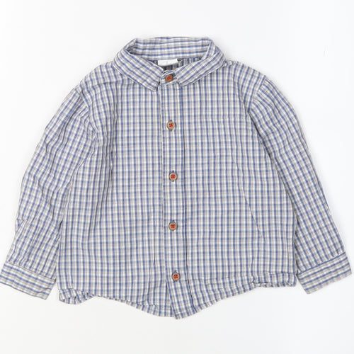 Jasper Conran Boys Blue Button-Up Shirt 12-18 Months