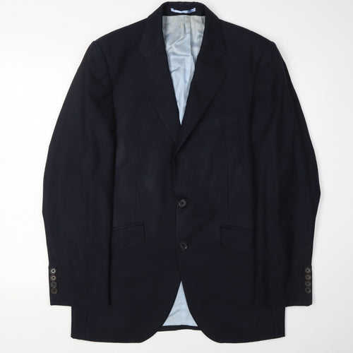 Charles Tyrwhitt Men's Blue Wool Blazer Size 38R