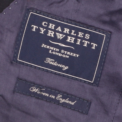 Charles Tyrwhitt Men's Blue Wool Blazer Size 38R