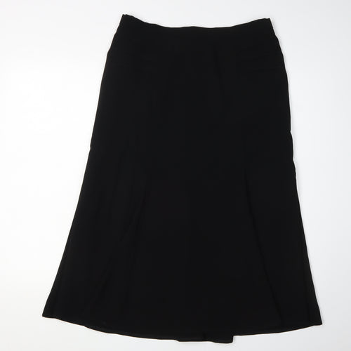 Eastex Women's Black A-Line Midi Skirt Size 14