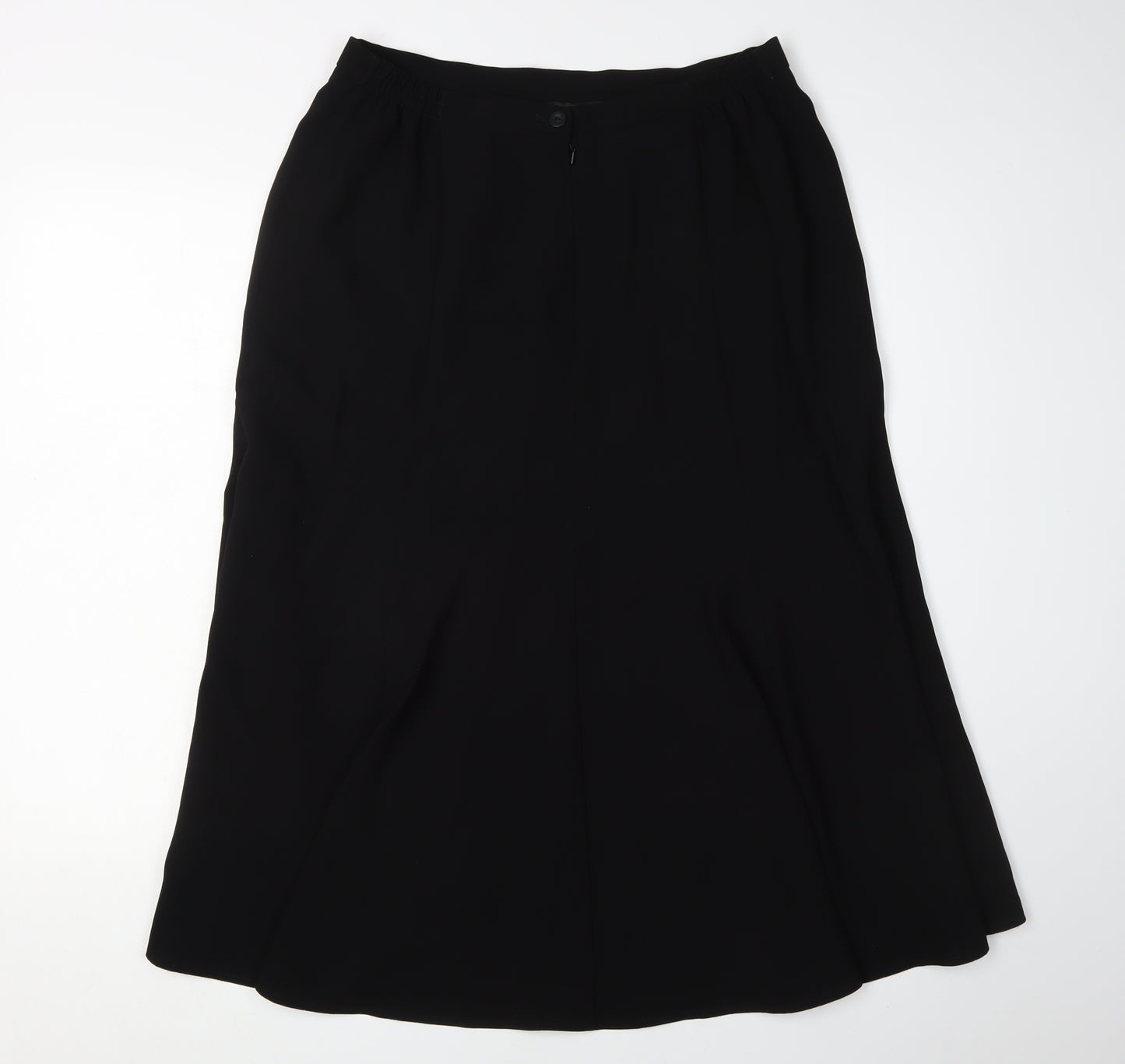 Eastex Women's Black A-Line Midi Skirt Size 14