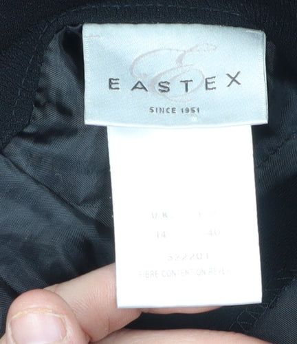 Eastex Women's Black A-Line Midi Skirt Size 14
