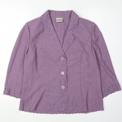 Eastex Women's Purple Suit Jacket Size 12