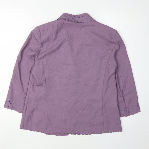Eastex Women's Purple Suit Jacket Size 12