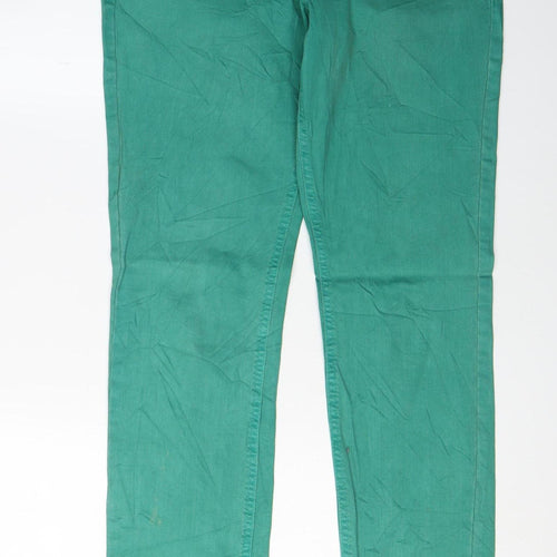 s.Oliver Women's Green Straight Jeans Size 38