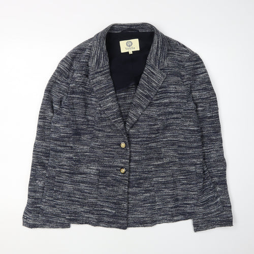 Viyella Women's Blue Blazer, Size 18, Lined Casual Classic