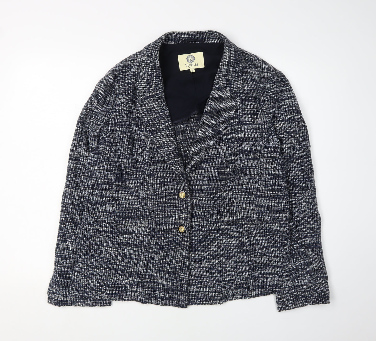 Viyella Women's Blue Blazer, Size 18, Lined Casual Classic