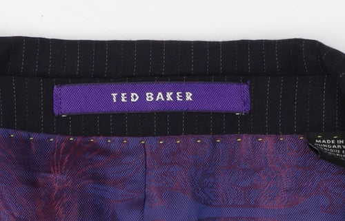 Ted Baker Men's Blue Striped Blazer 42R Wool Formal