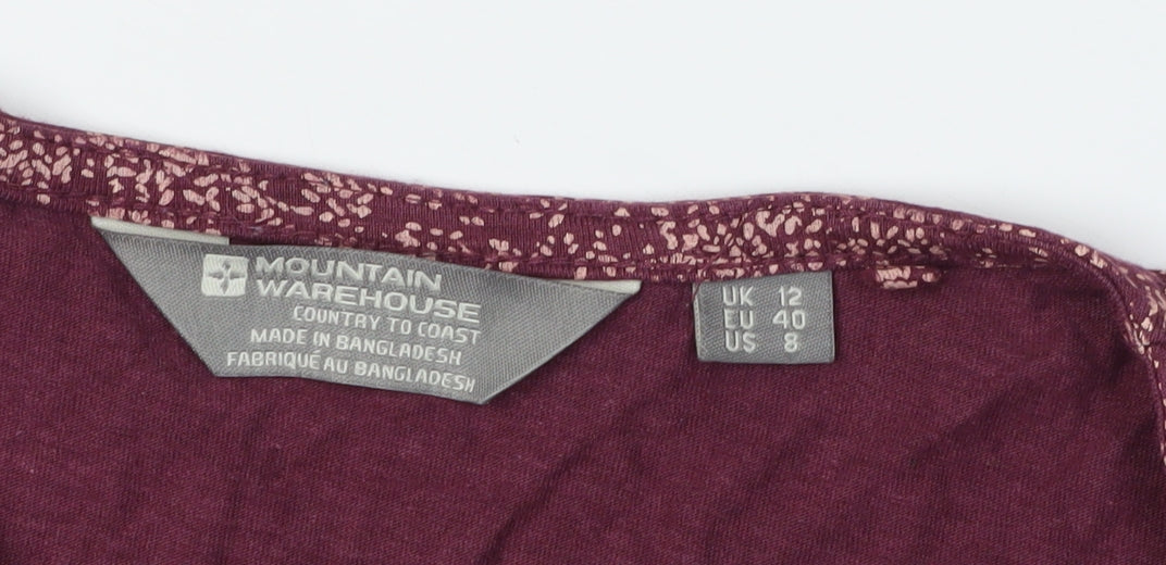 Mountain Warehouse Women's Purple Wrap Dress Size 12