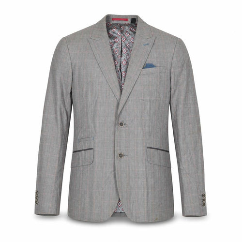 Ted Baker Men's Grey Check Blazer Size 3 - Stylish Elegance