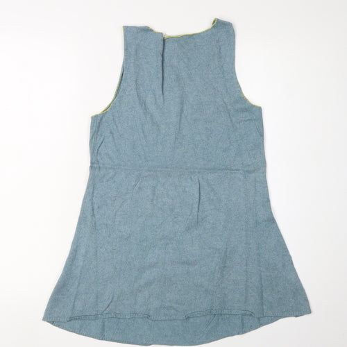 White Stuff Women's Blue Tank Top - Size 12