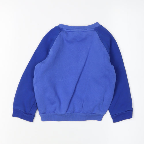 Adidas Unisex Baby Blue Sports Jumper Pullover 12-18 Months
