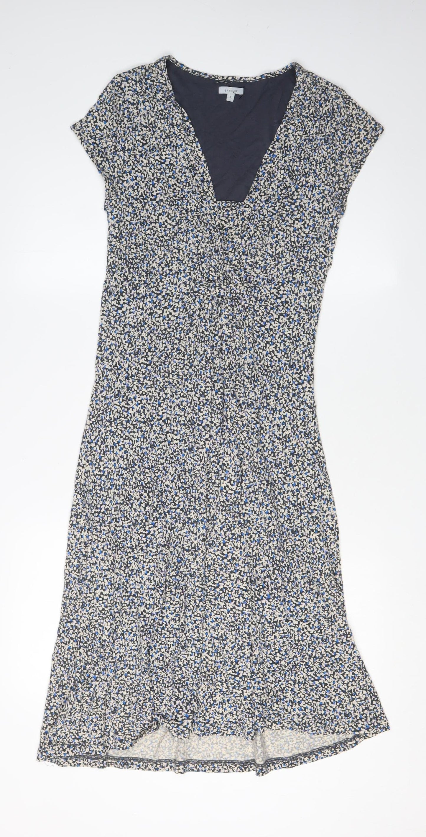 Jigsaw Women's Multicoloured Midi Shift Dress S