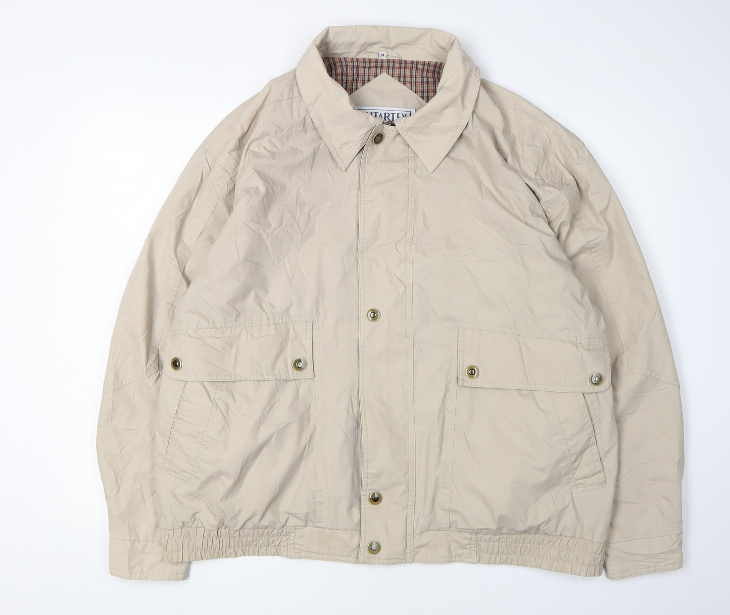 Antartex Men's Beige Mid-Length Windbreaker Jacket M