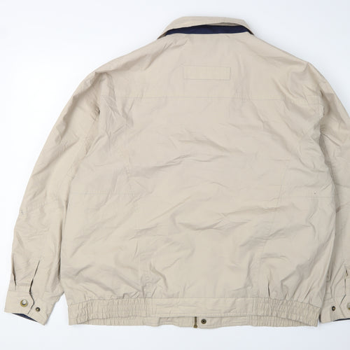 Antartex Men's Beige Mid-Length Windbreaker Jacket M