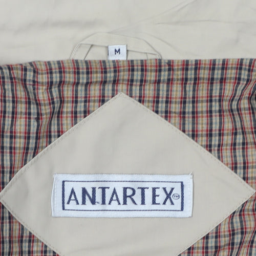 Antartex Men's Beige Mid-Length Windbreaker Jacket M