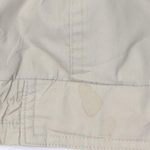 Antartex Men's Beige Mid-Length Windbreaker Jacket M