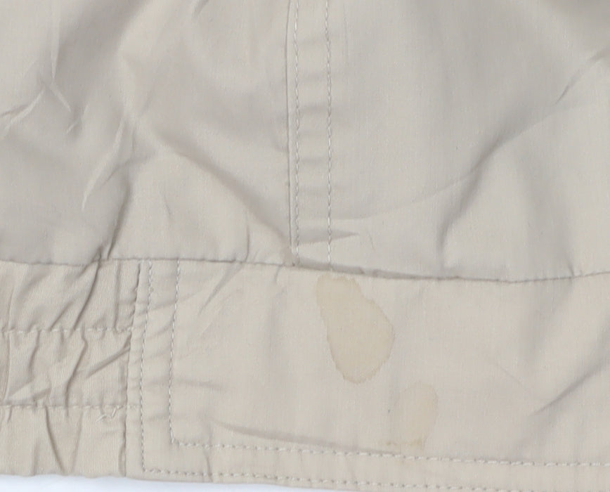 Antartex Men's Beige Mid-Length Windbreaker Jacket M