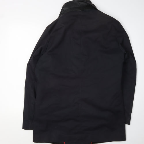 Hugo Boss Men’s Black Trench Coat, Classic Style, Size M