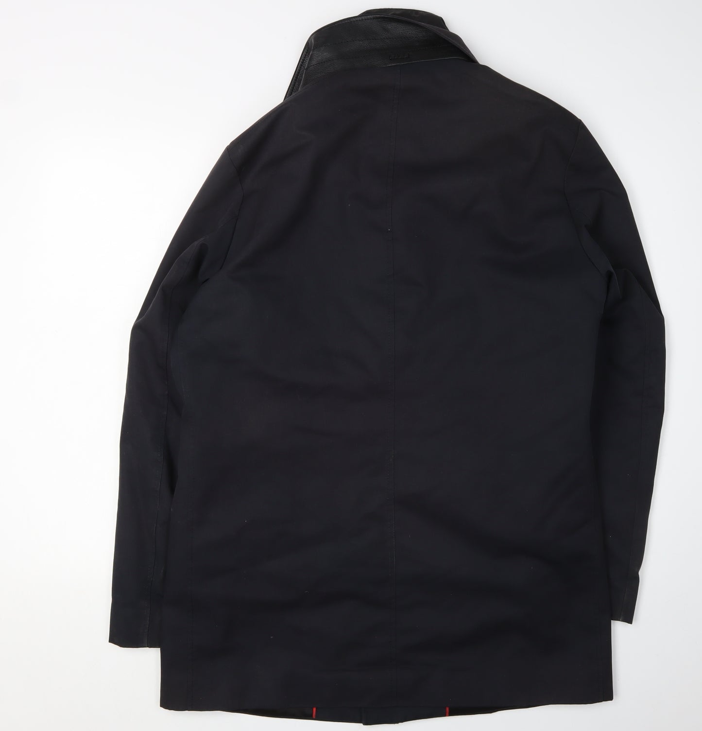 Hugo Boss Men’s Black Trench Coat, Classic Style, Size M