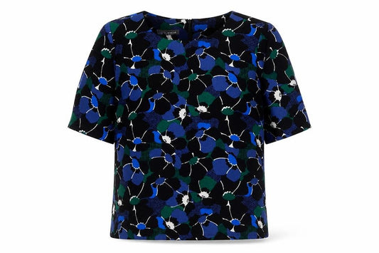 Front view of Laura Ashley Women's Multicoloured Floral Blouse, size 12