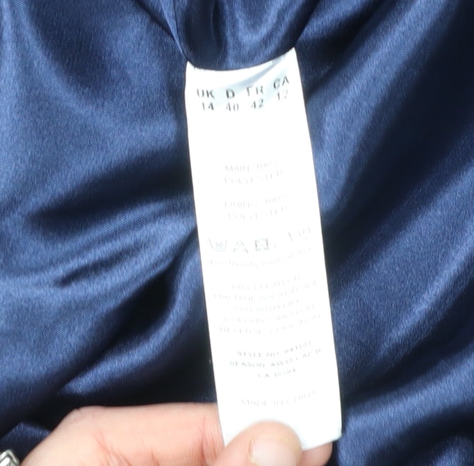 Jacques Vert Women's Blue Flare Midi Skirt, Size 14