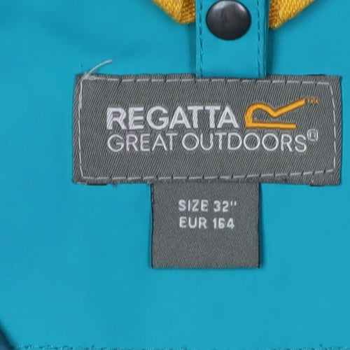 Regatta Men's Blue Hooded Waterproof Jacket 164