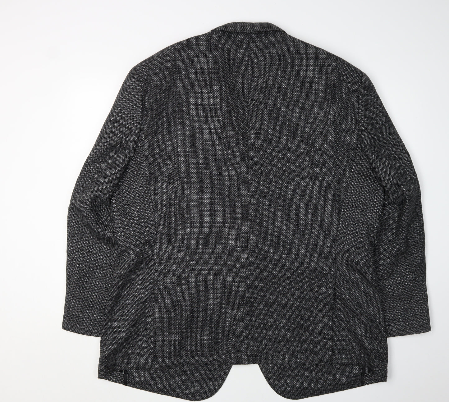 Hugo Boss Men's Grey Check Blazer Size 52 Regular