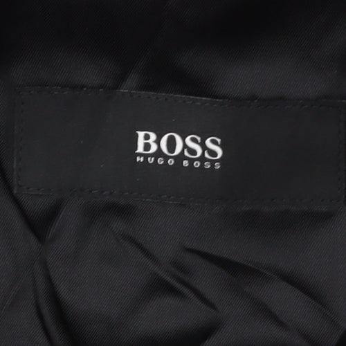 Hugo Boss Men's Grey Check Blazer Size 52 Regular